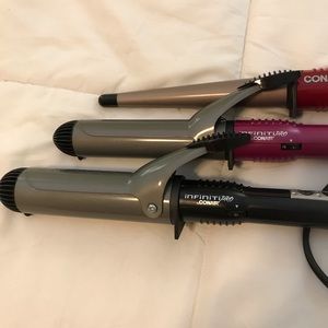 Combo of three curling irons